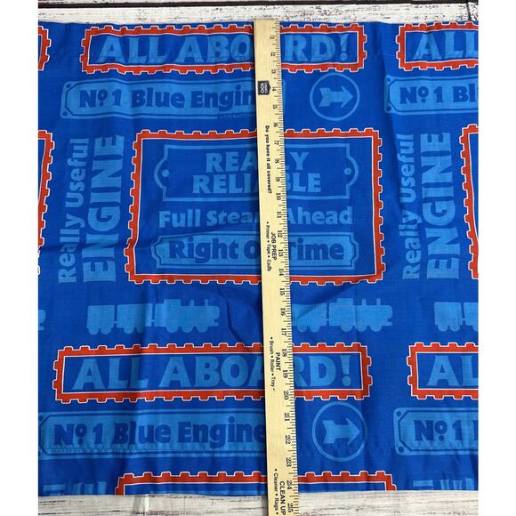 Vtg Thomas The Train Number One Blue Engine Standard Pillow Sham Dan River - Picture 6 of 7